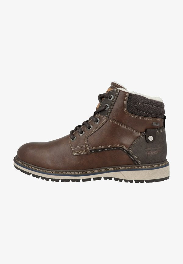 TOM TAILOR Lace-up ankle boots - cognac