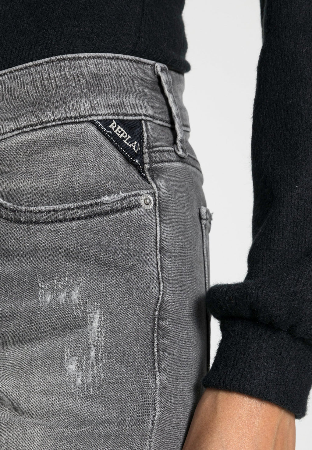 Replay LUZIEN HYPERFLEX BROKEN EDGE PANTS
