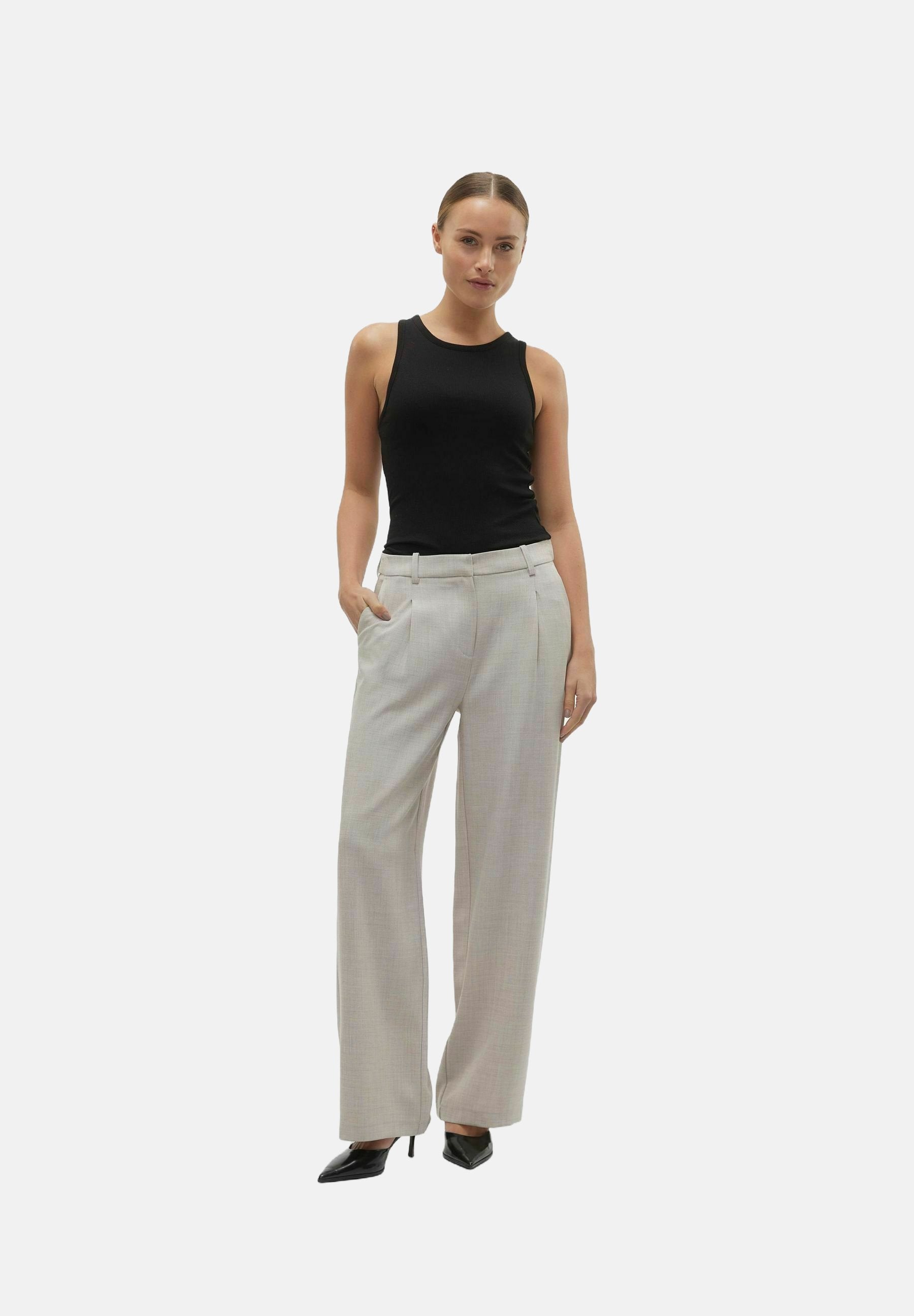 Vero Moda VMCASSIDY MW WIDE PANT NOOS