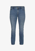 Vero Moda Curve Straight fit VMCFLASH Mid rise - Slim fit jeans - medium blue denim