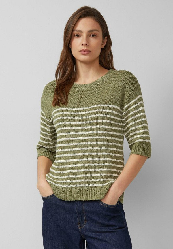 s.Oliver STRICKPULLOVER - Jumper - olivgrün
