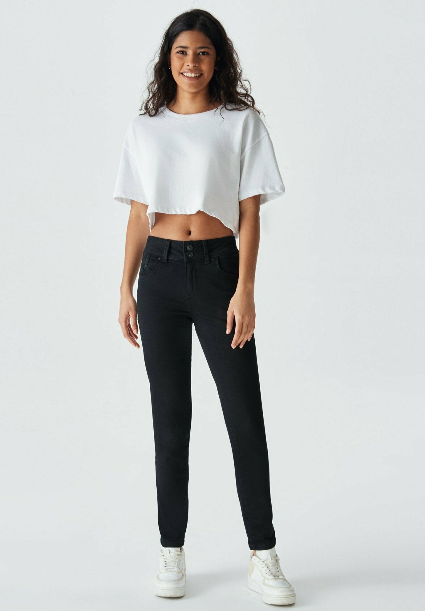LTB LTB Molly Super High Black To Black Wash Jeans Slim Fit