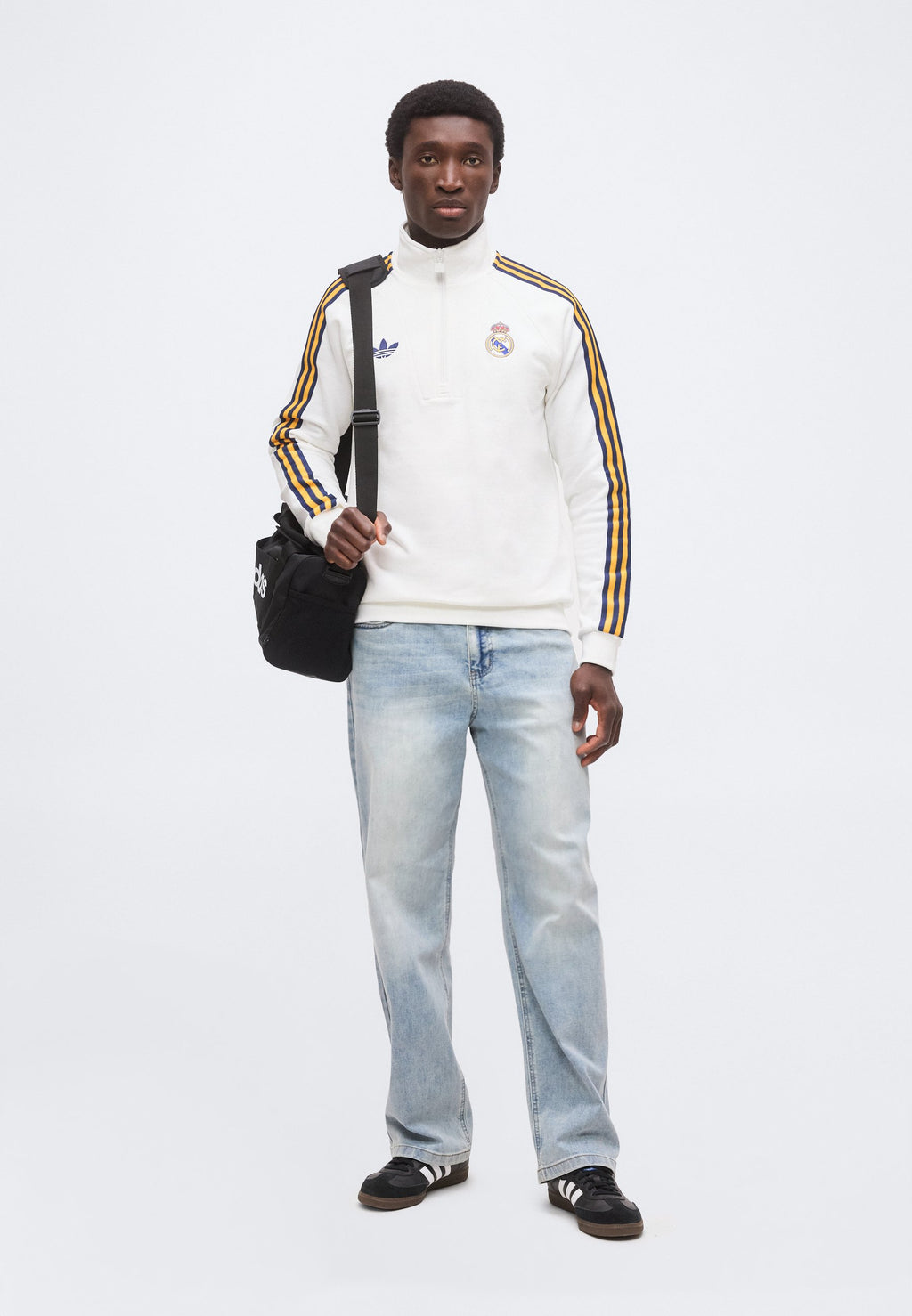 adidas Originals REAL MADRID HALF ZIP