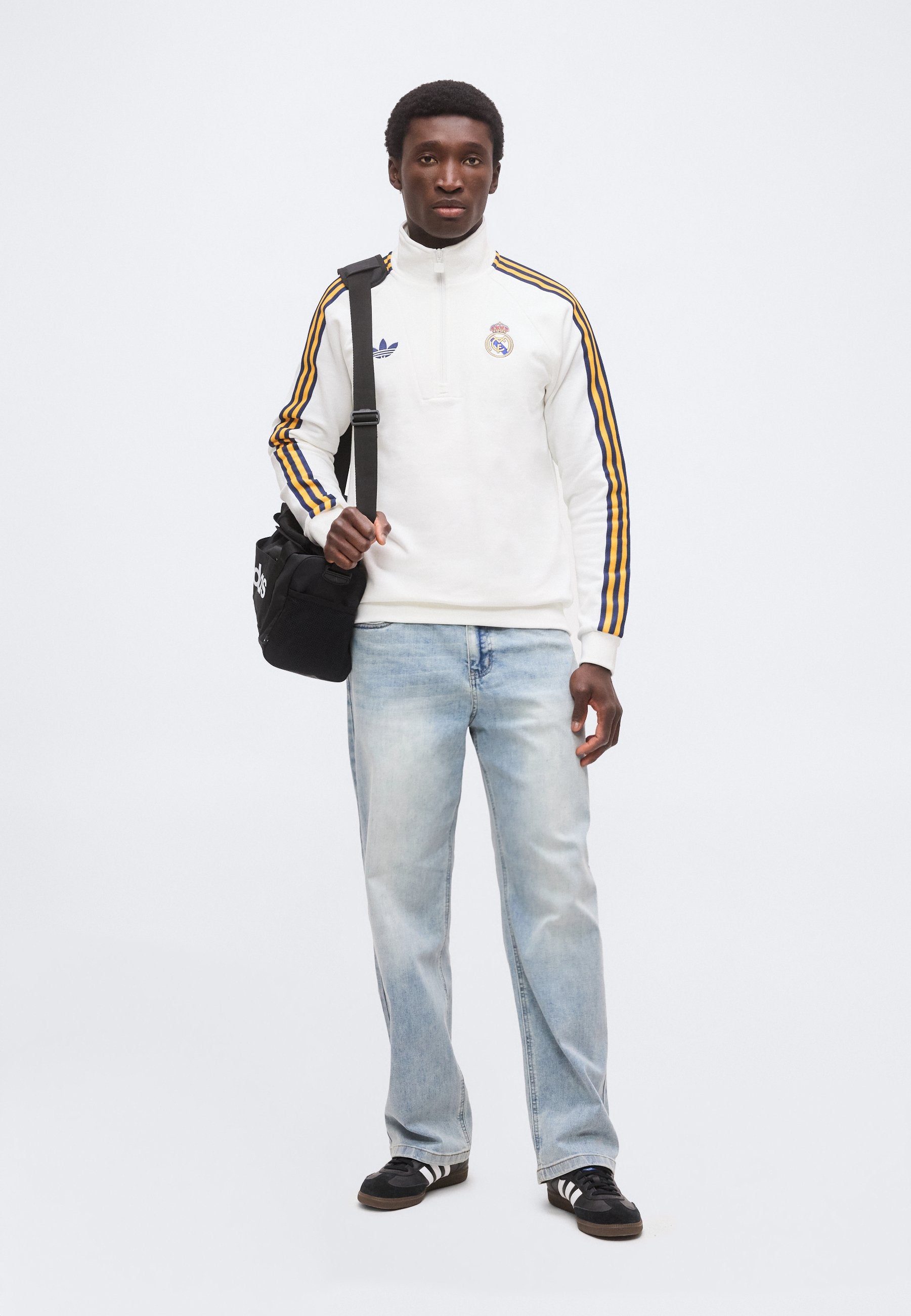 adidas Originals REAL MADRID HALF ZIP