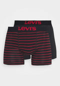 Levi's® VINTAGE STRIPE BOXER 2 PACK - Boxer briefs - red/black