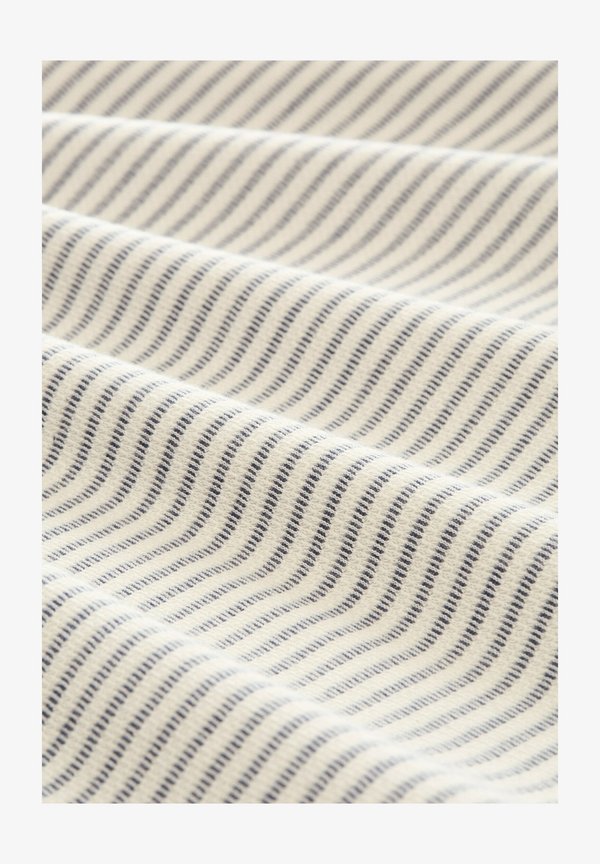 TOM TAILOR LANGARMSHIRT MIT STREIFENMUSTER - Long sleeved top - offwhite structured stripe