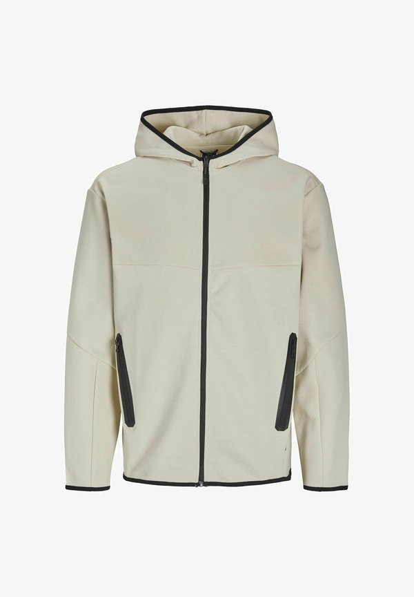 Jack & Jones Zip Plain Zip - Zip-up sweatshirt - moonbeam