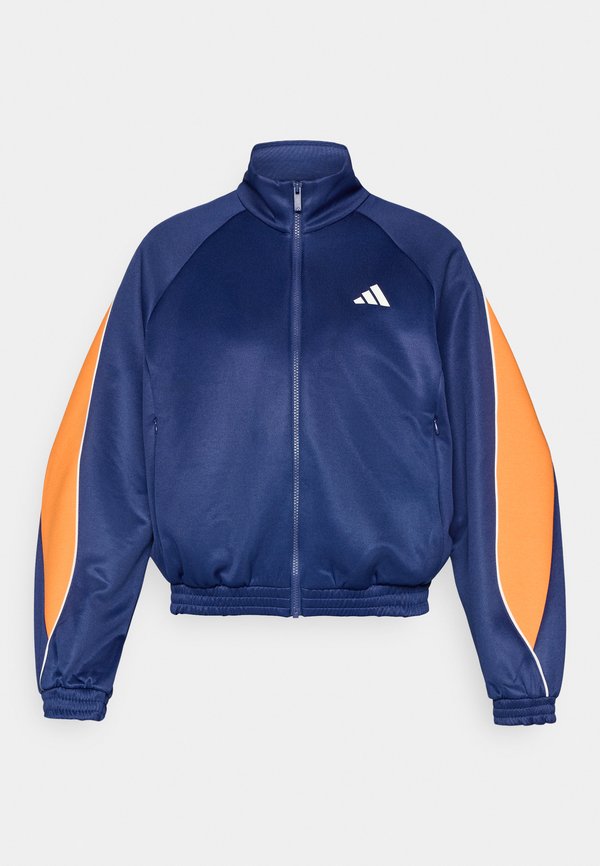 adidas Sportswear W STADIUM TT - Training jacket - dark blue/pure orange/off white
