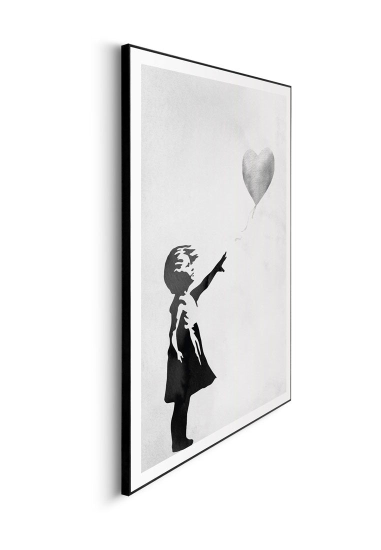 Orange Wallz GIRL WITH BALLOON