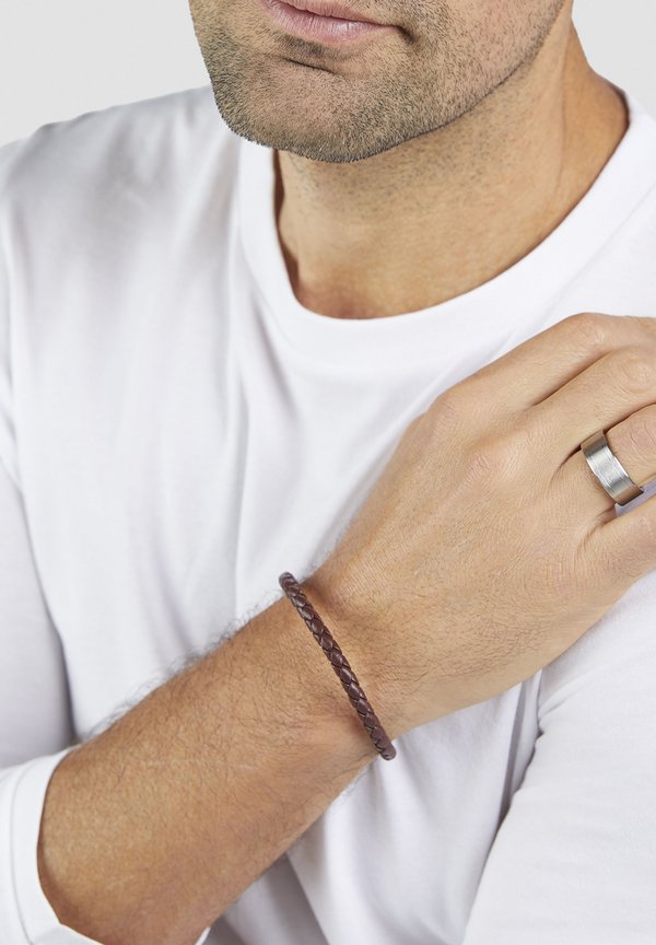 s.Oliver FINE LEATHER - Bracelet - braun