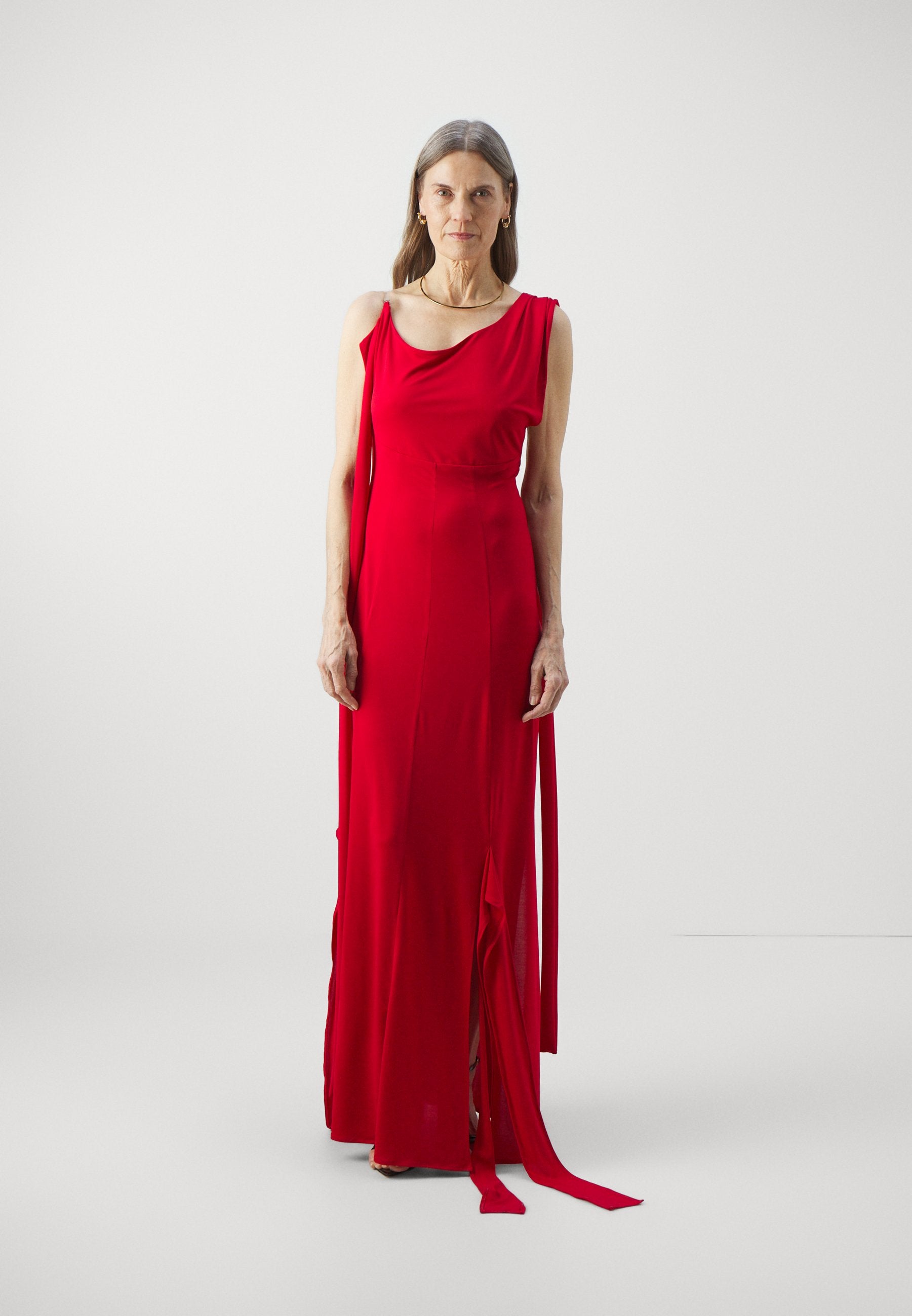 HABEY CLUB ASYMMETRICAL LONG DRESS