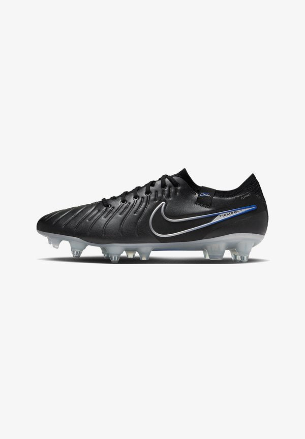 Nike Performance LEGEND 10 ELITE SG-PRO AC - Soft-ground football boots - black hyper royal chrome