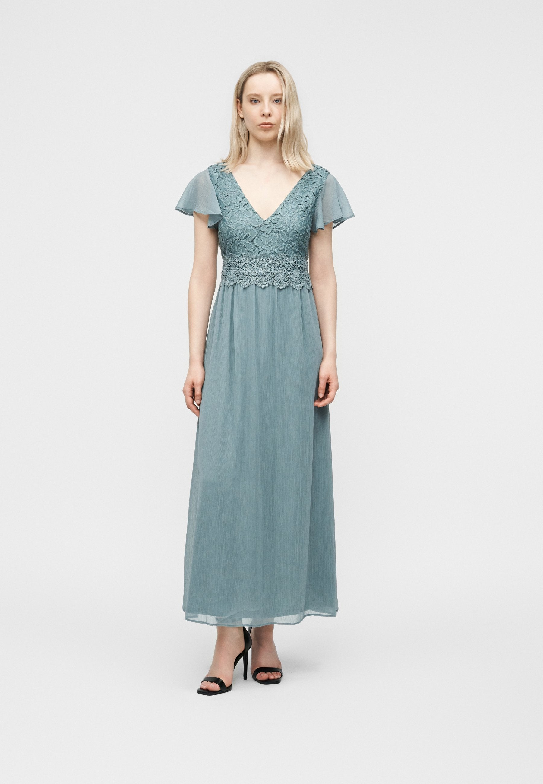 VILA VIETERA V NECK ANKLE DRESS