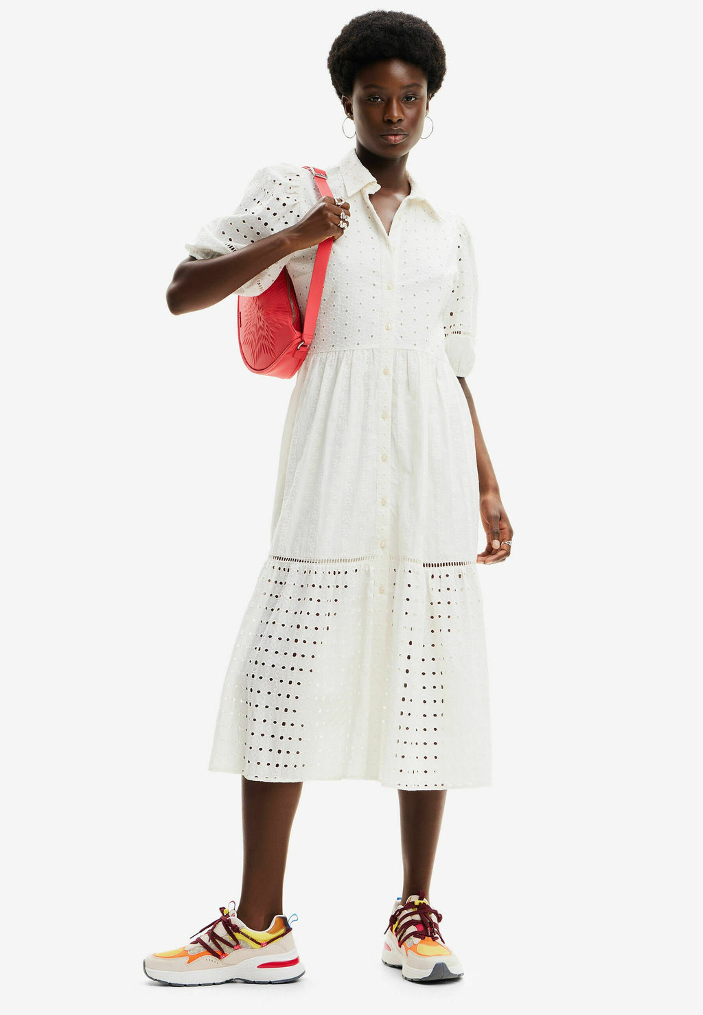 Desigual EMBROIDERED MIDI