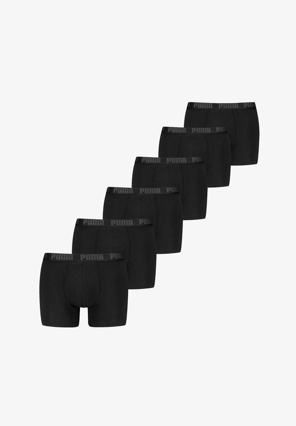 Puma MEN EVERYDAY 6 PACK - Boxer briefs - black / black