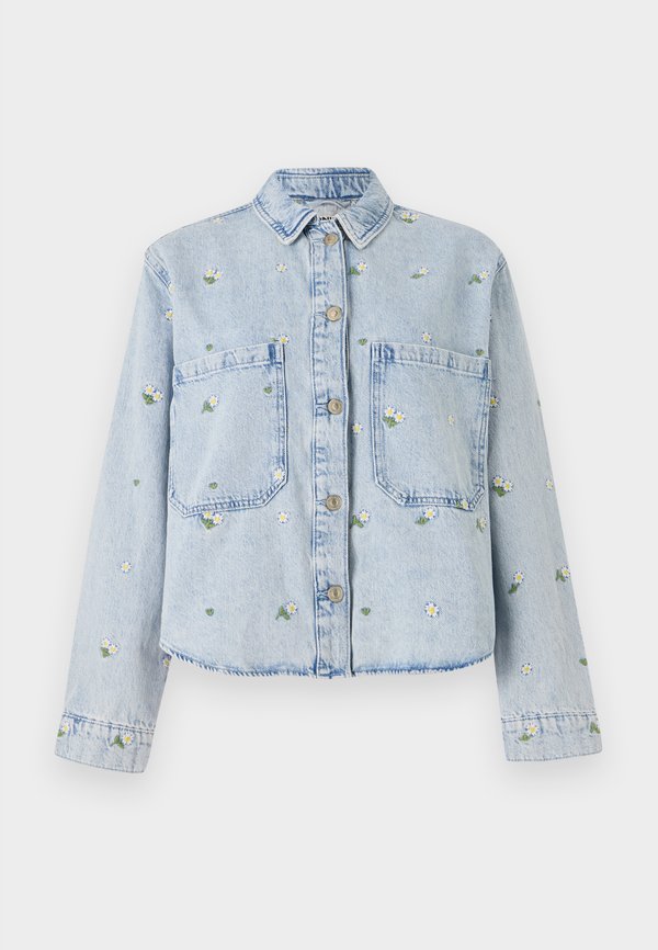 ONLY ONLCASSIE  - Button-down blouse - light blue denim