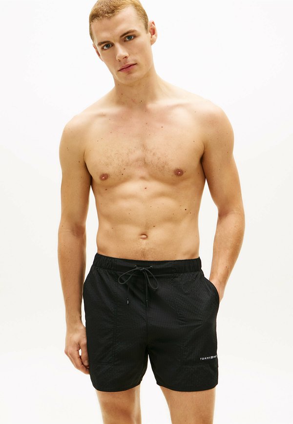 Tommy Hilfiger ORIGINAL RIPSTOP MID LENGTH - Swimming shorts - black