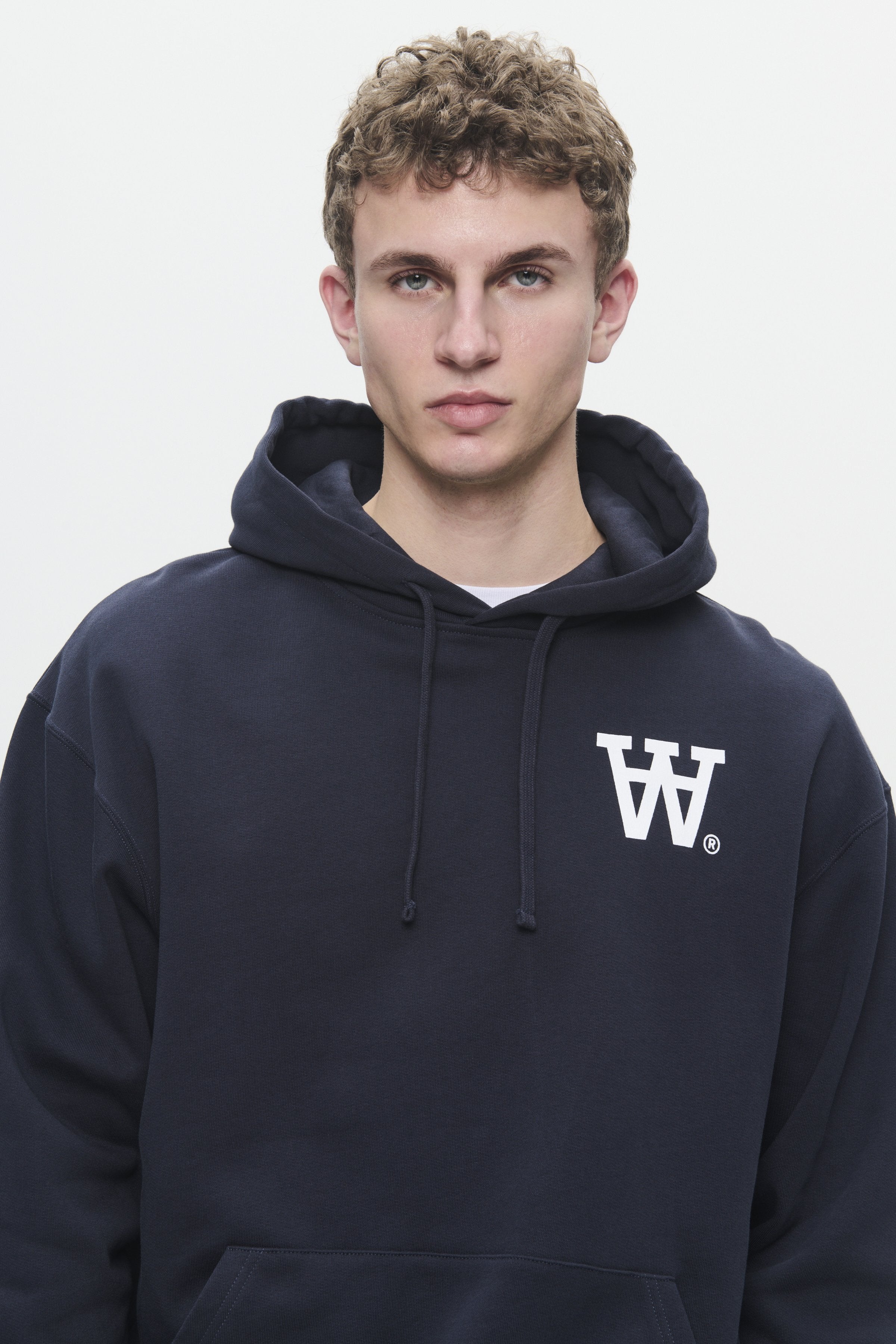 DOUBLE A BY W.W. CASS CHEST PRINT HOODIE UNISEX