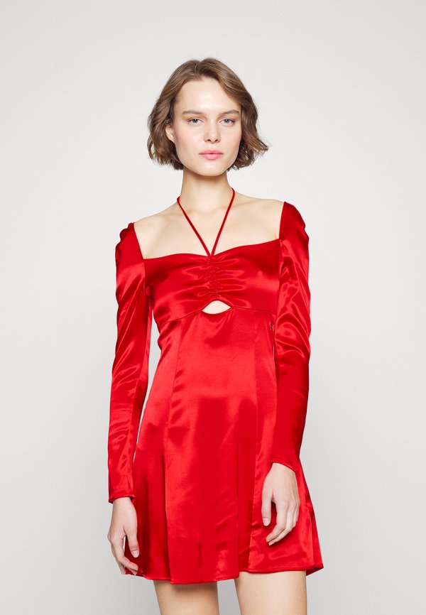 Calvin Klein Jeans CUT OUT RUCHED DETAILING DRESS