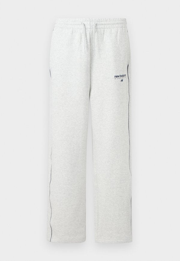New Balance LINEAR GRAPHIC PANT - Tracksuit bottoms - ash heather