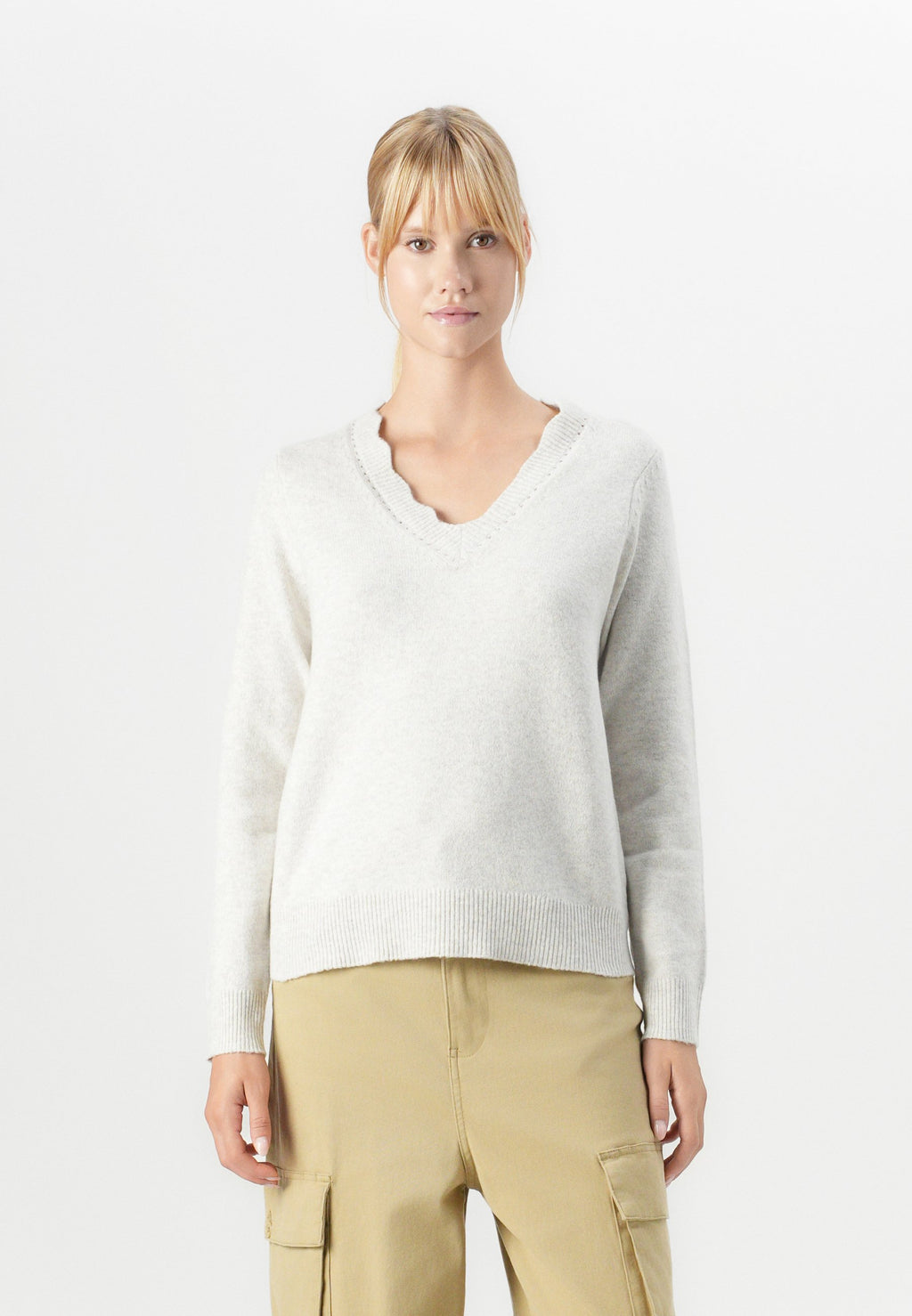 VILA Knitted VINIKOLINA V-neck