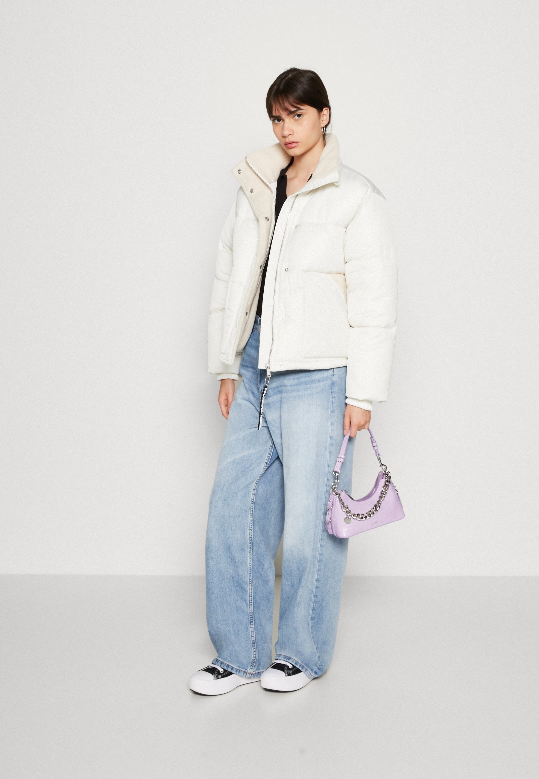 Colourful Rebel RYA CONTRAST PUFFER JACKET