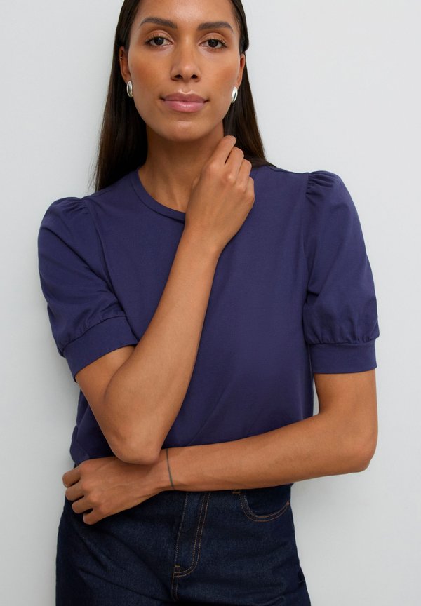 Vero Moda AWKERRY O NECK - Basic T-shirt - eclipse
