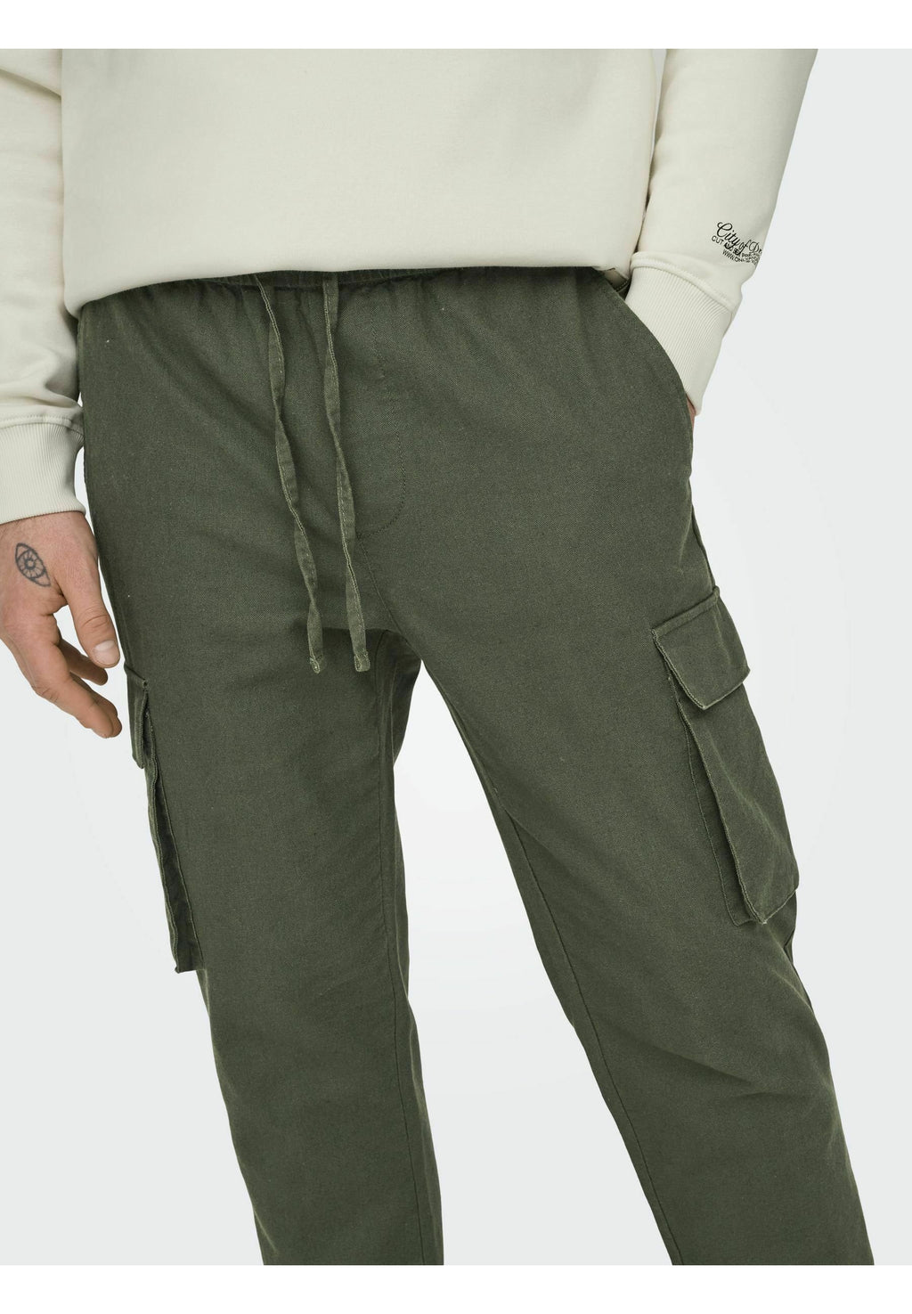 Cargo ONSLINUS Tapered Fit Linen Media 6