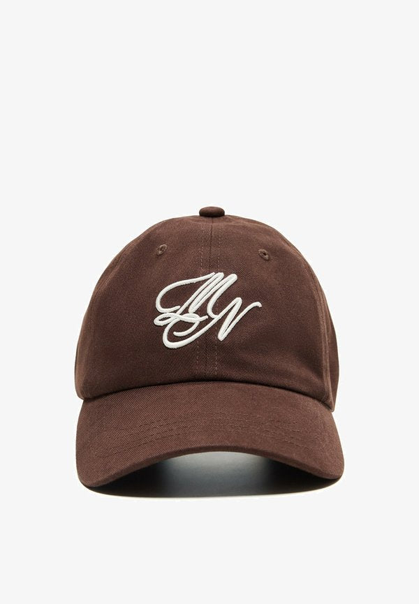 Bershka EMBROIDERED - CAP - Cap - dark brown