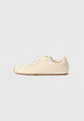 Tommy Hilfiger TH MONOGRAM LOW PROFILE LEATHER TRAINERS - Trainers - soft cream