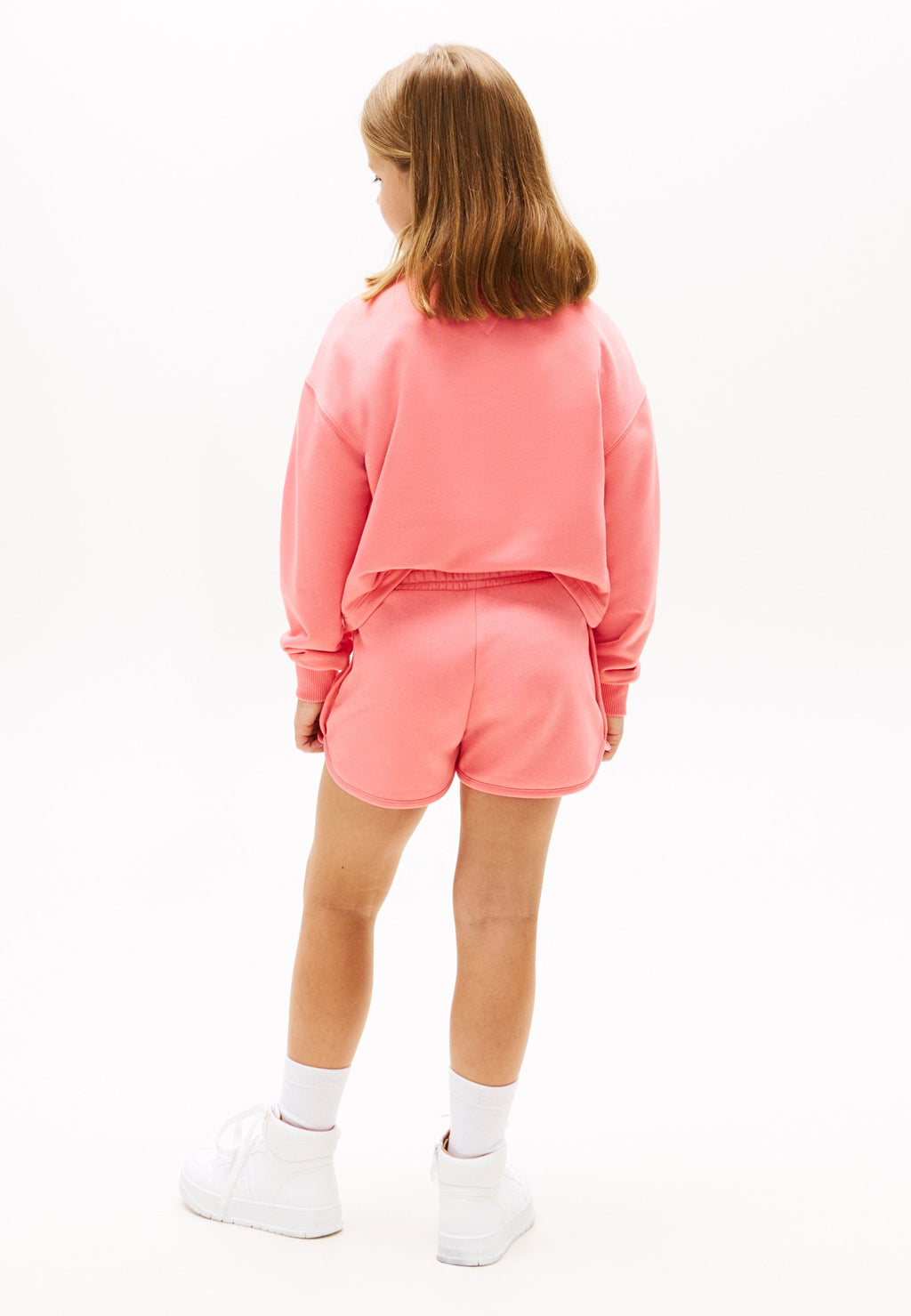 GLITTER LOGO TERRY SWEAT SHORTS Media 4