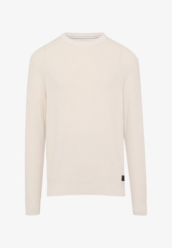 s.Oliver MIT MUSTERSTRUKTUR - Jumper - wollweiß