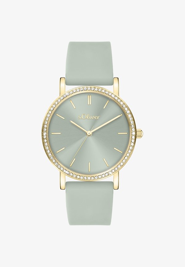 s.Oliver MODERN SHINE - Watch - grün