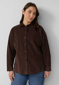 s.Oliver Button-down blouse - dunkelbraun