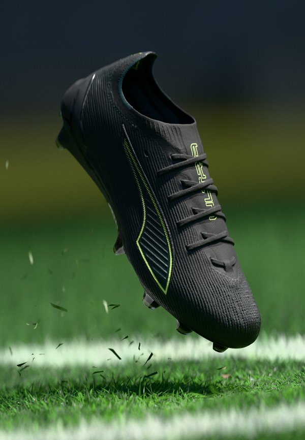 Puma ULTRA 6 ULTIMATE FG - Firm-ground football boots - black/fizzy light/green terrain