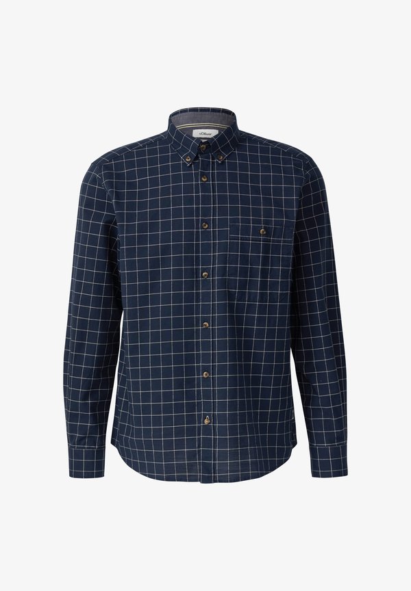 s.Oliver REGULAR FIT AUS MIT BUTTON-DOWN-KRAGEN - Shirt - navy