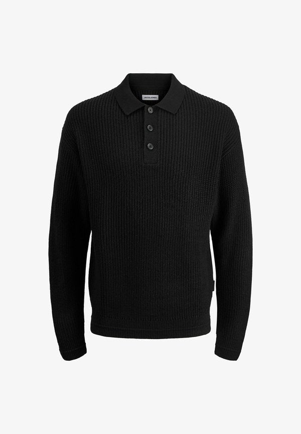 Jack & Jones Knitted Plain Knitted - Long sleeved top - black