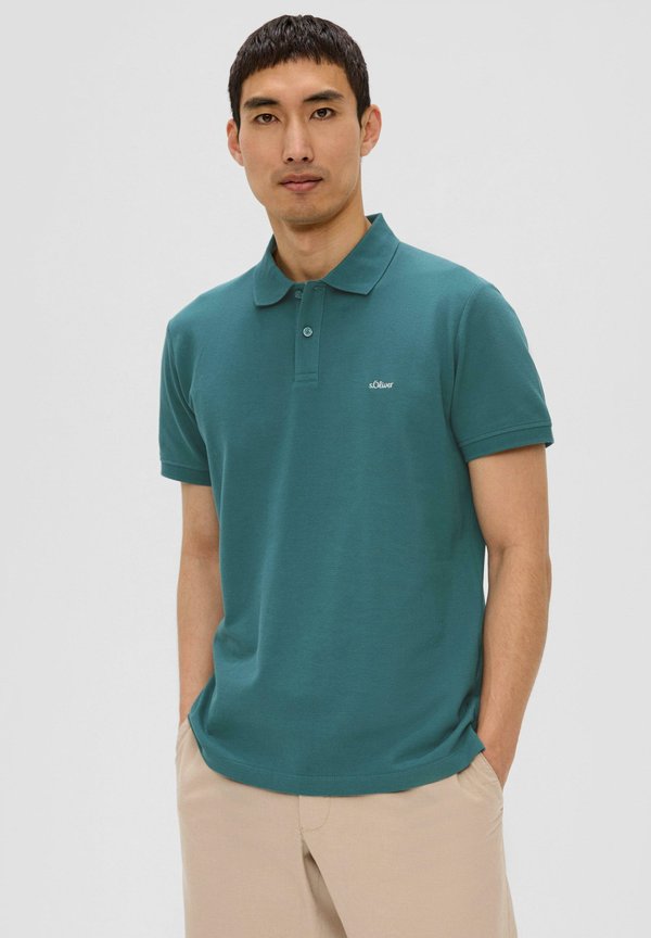s.Oliver MIT LOGO-STICKEREI - Polo shirt - petrol