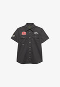 Superdry & Co SUPERDRY SHORT SLEEVE SCOUT SHIRT. - Button-down blouse - gun metal