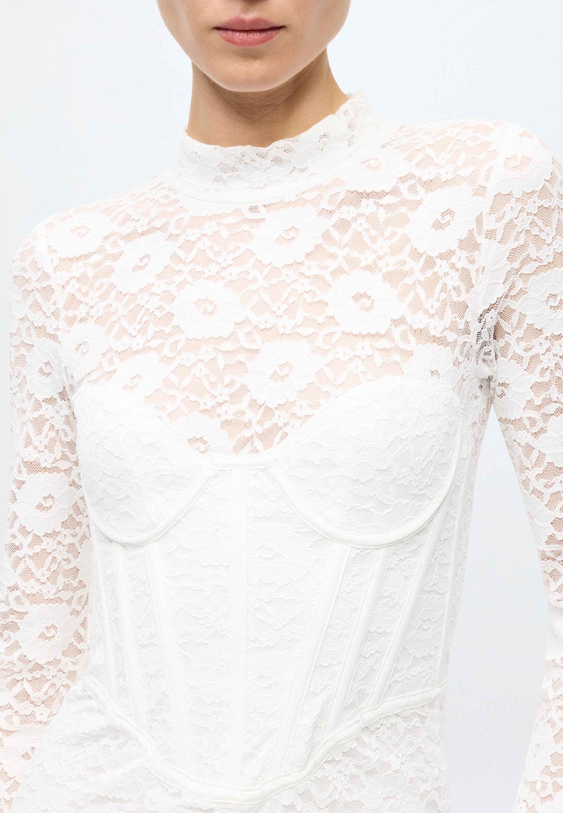 Bardot CARMEN LACE CORSET MIDI DRESS