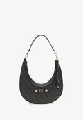 Guess LINDSEY HOBO - Handbag - coal logo