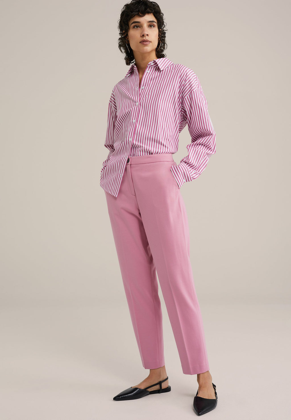 WE Fashion WE FASHION DAMES SLIM FIT PANTALON MET STRETCH
