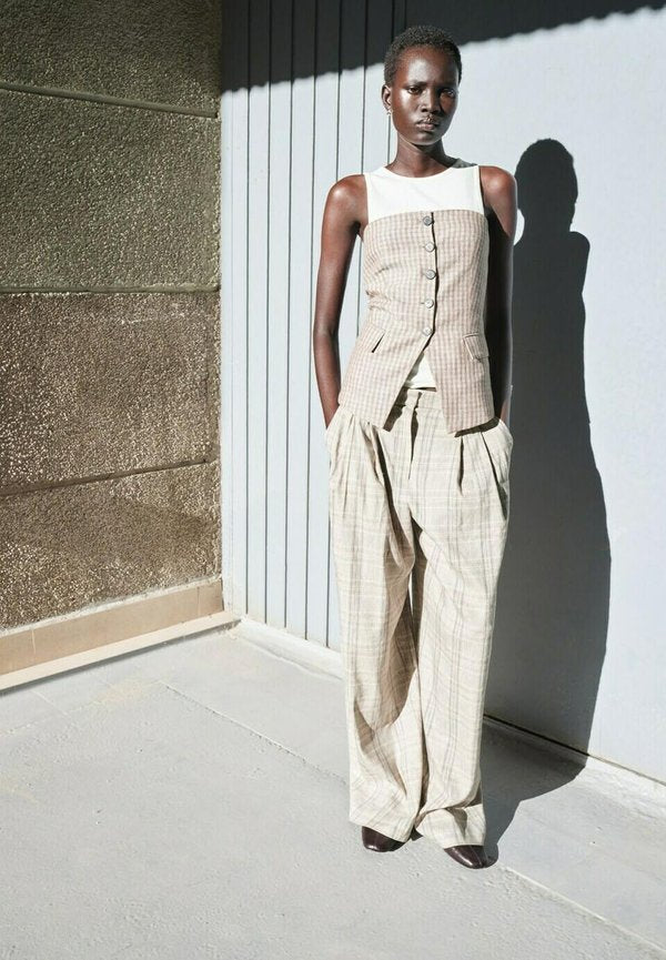 Mango ADULT - Waistcoat - sand
