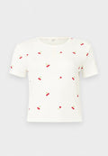 ONLY ONLFENJA - Print T-shirt - cloud dancer