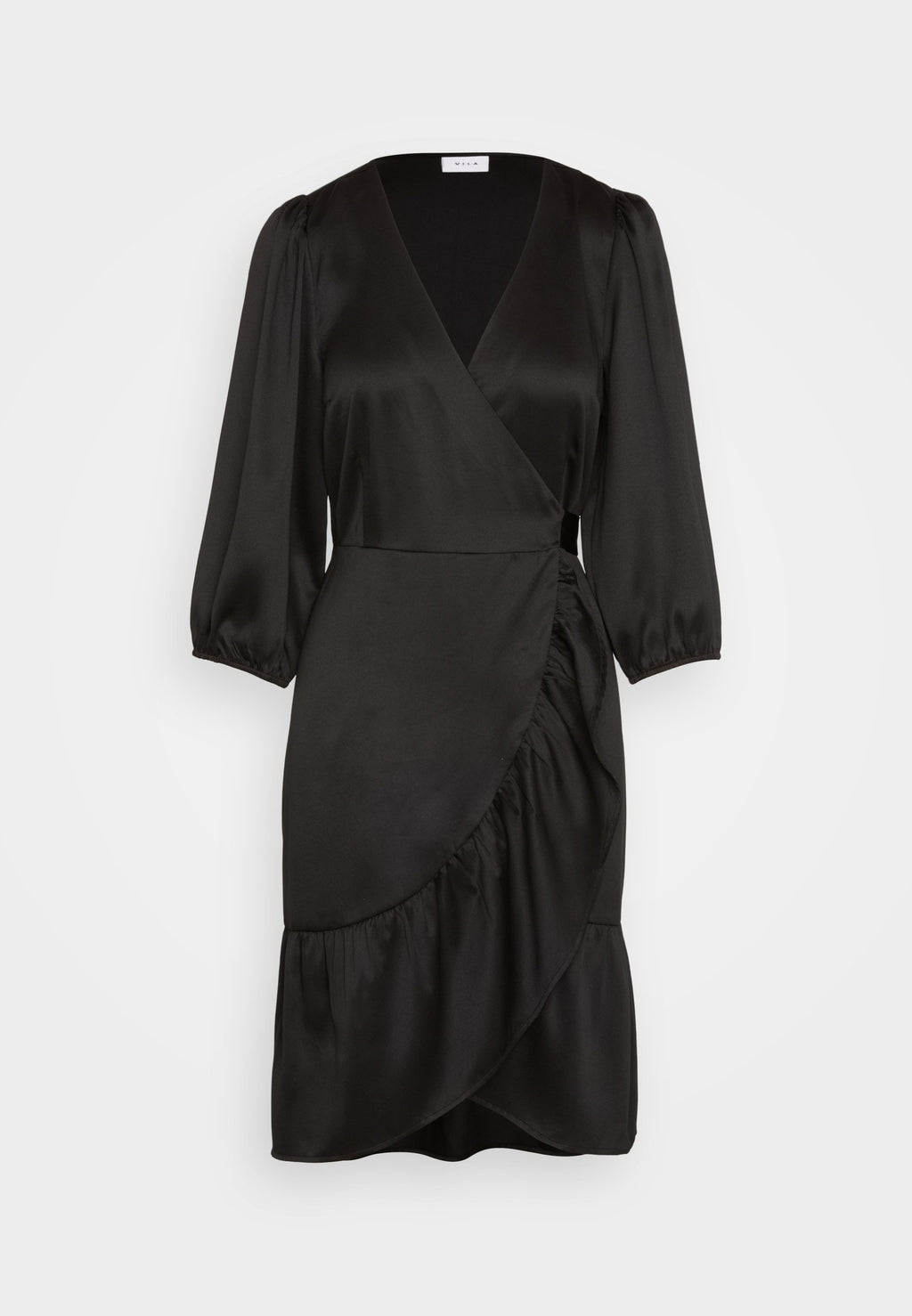 VILA VIKARI V NECK WRAP SHORT DRESS