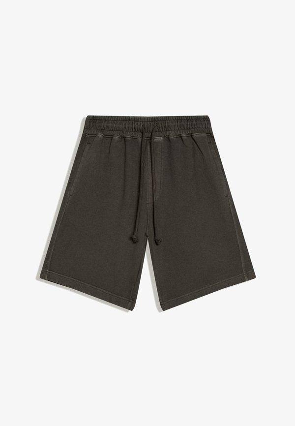 Bershka WASHED BERMUDA SHORTS - Tracksuit bottoms - dark grey