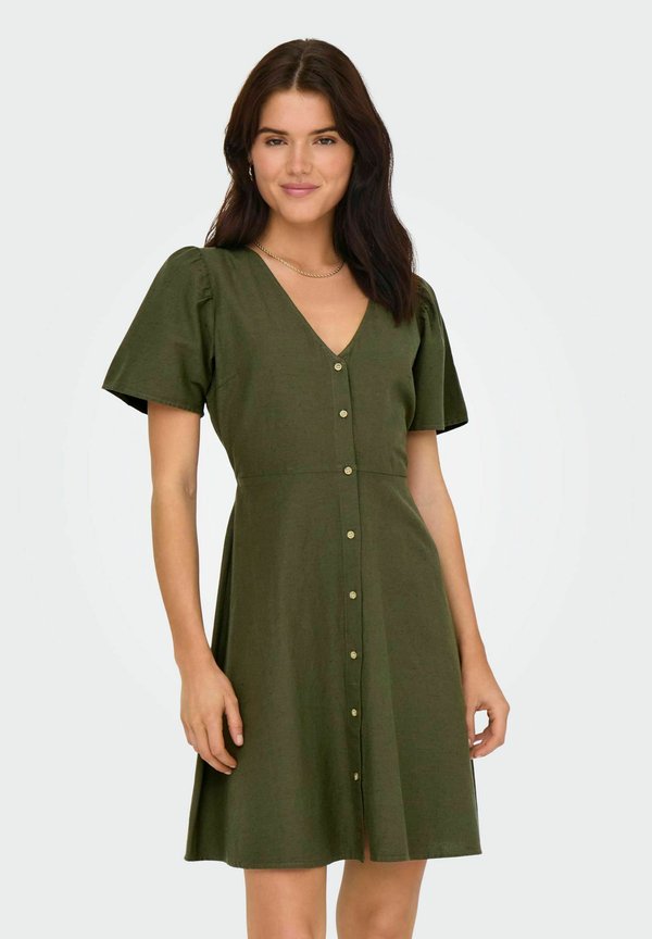 ONLY ONLVITA Short - Shirt dress - khaki