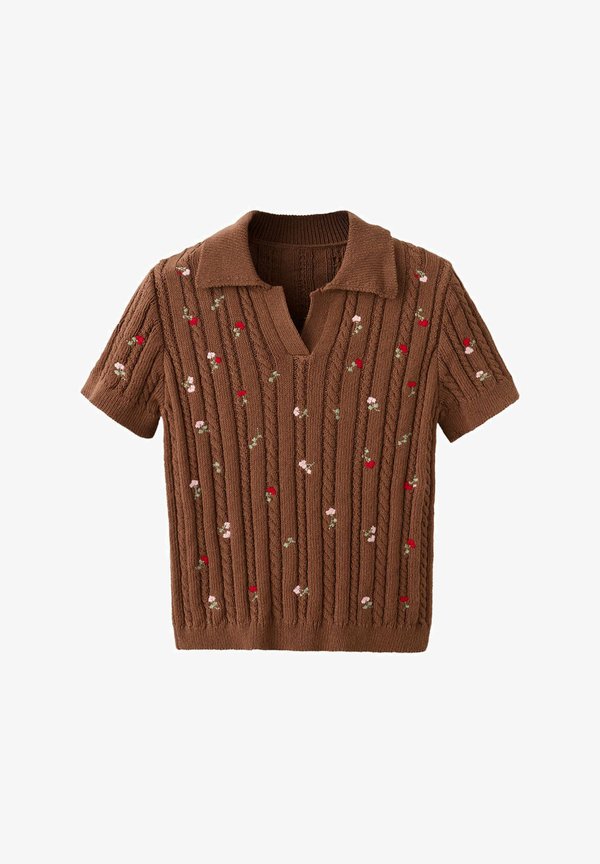 Mango ADULT - Polo shirt - dark brown