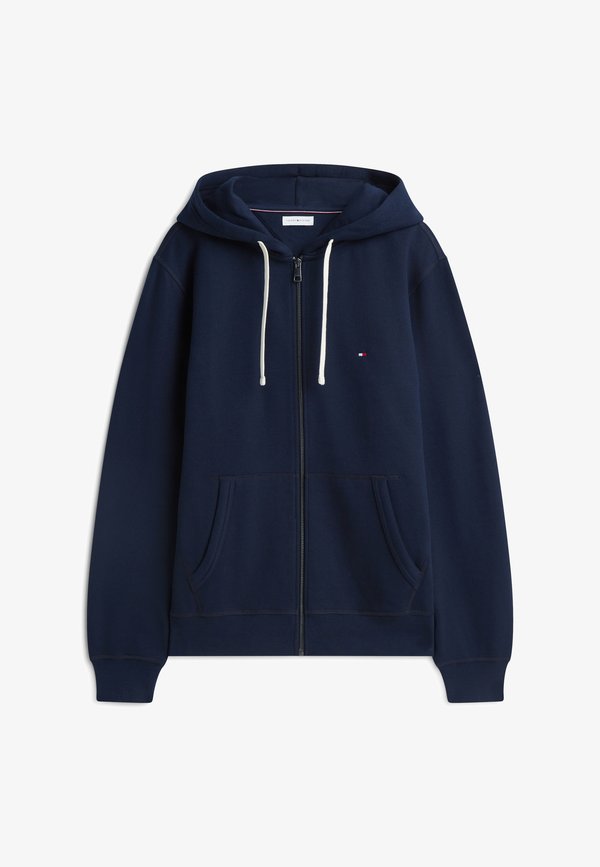 Tommy Hilfiger ESSENTIAL HOODED - Zip-up sweatshirt - navy blue