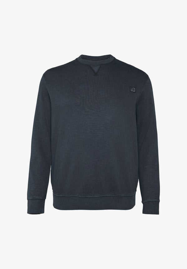 s.Oliver MIT GARMENT DYE UND LOGO-DETAIL - Sweatshirt - navy